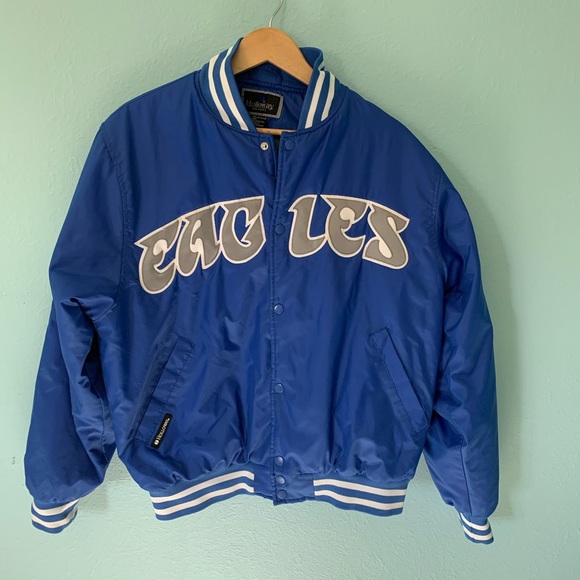 Holloway Other - Holloway Large Eagles Blue & Gray Varsity Jacket